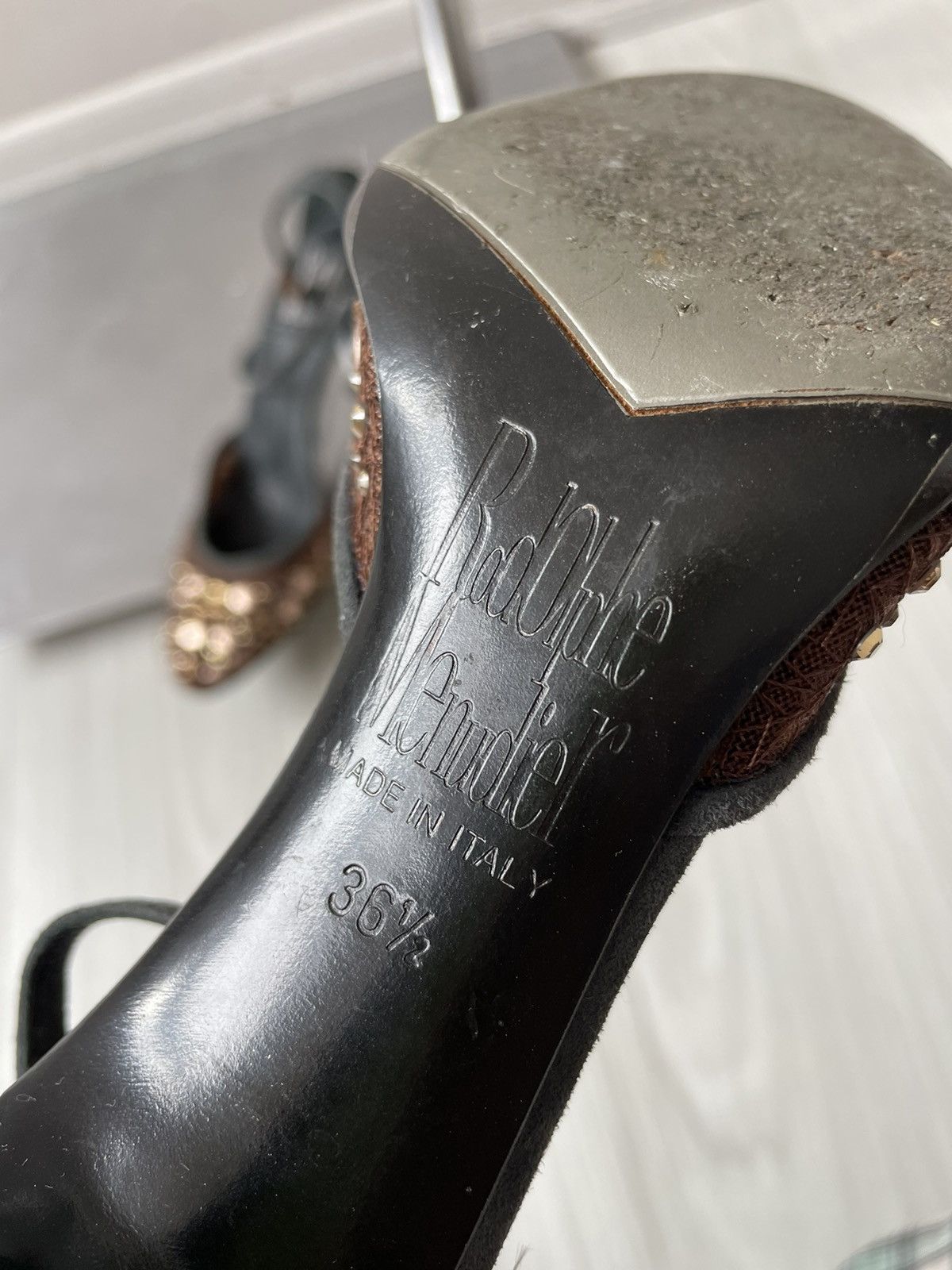 Vintage Rodolphe Menudier mules Size US 6 / IT 36 - 11 Thumbnail