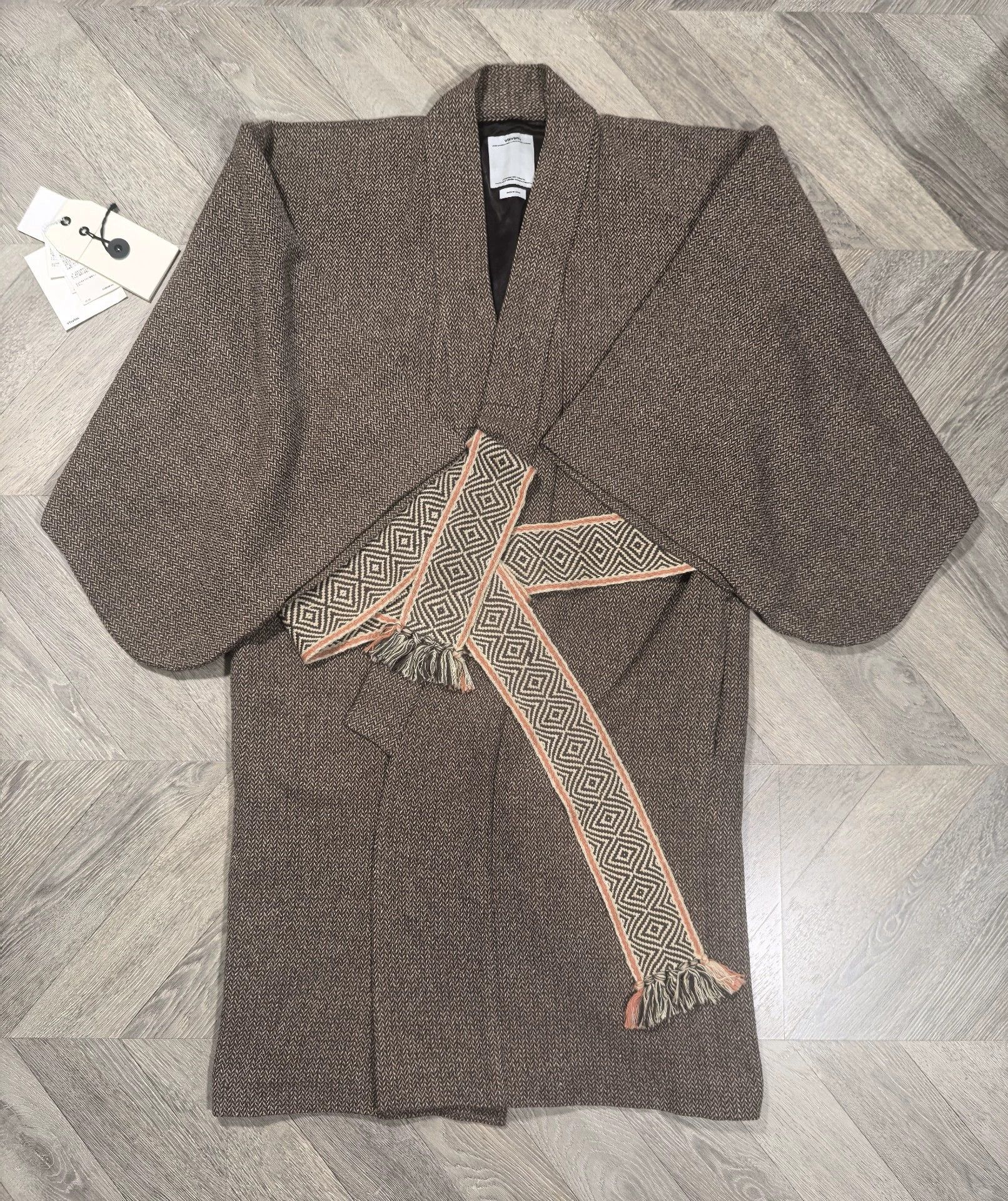 Visvim Visvim 17AW Yukata Coat Herringbone Natural Dye Size US M / EU 48-50 / 2 - 1 Thumbnail