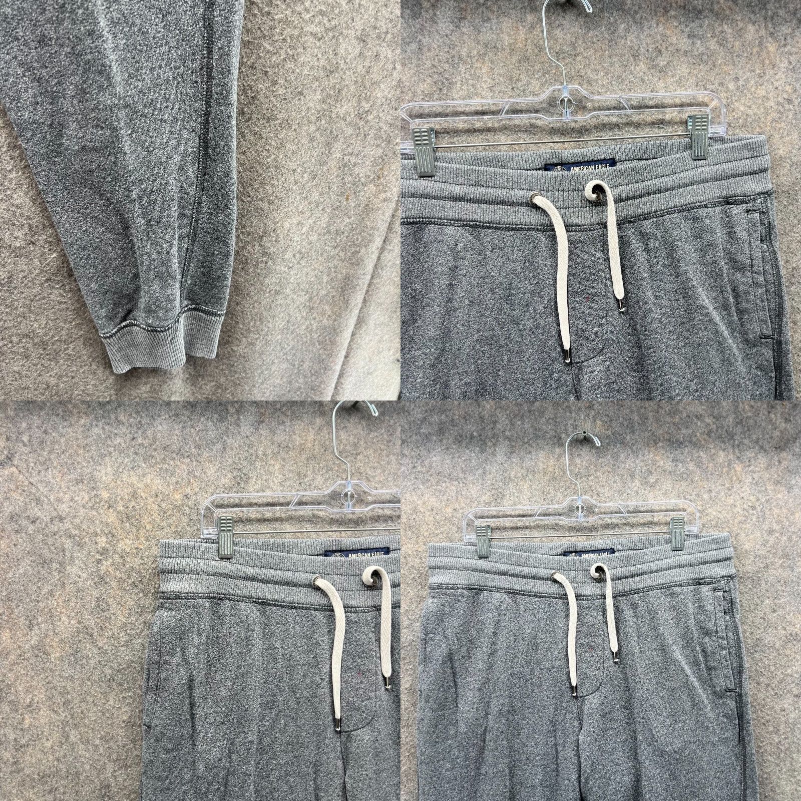 American Eagle Outfitters American Eagles Jogger Women Medium Heather Gray Athletic Sweatpants Tapered Size 32" / US 10 / IT 46 - 8 Thumbnail