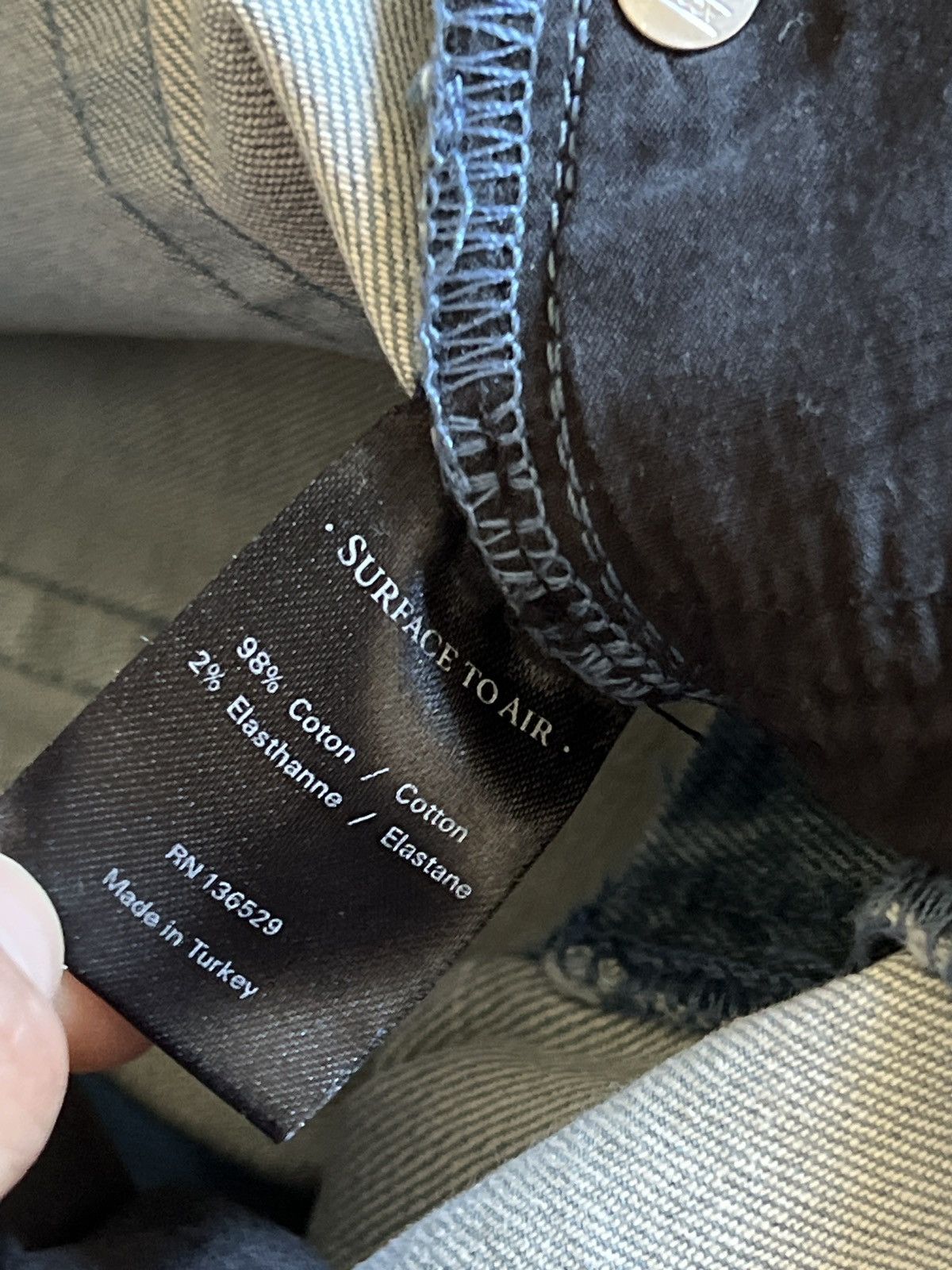 Surface To Air Surface to air jeans Light blue Dusted Denim Skinny jean Size 29" - 8 Thumbnail