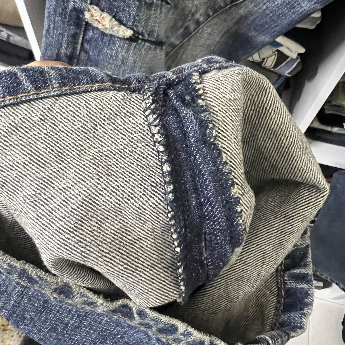 Japanese Brand VTG TAKEO KIKUCHI PATCHWORK JEAN Size US 36 / EU 52 - 8 Thumbnail