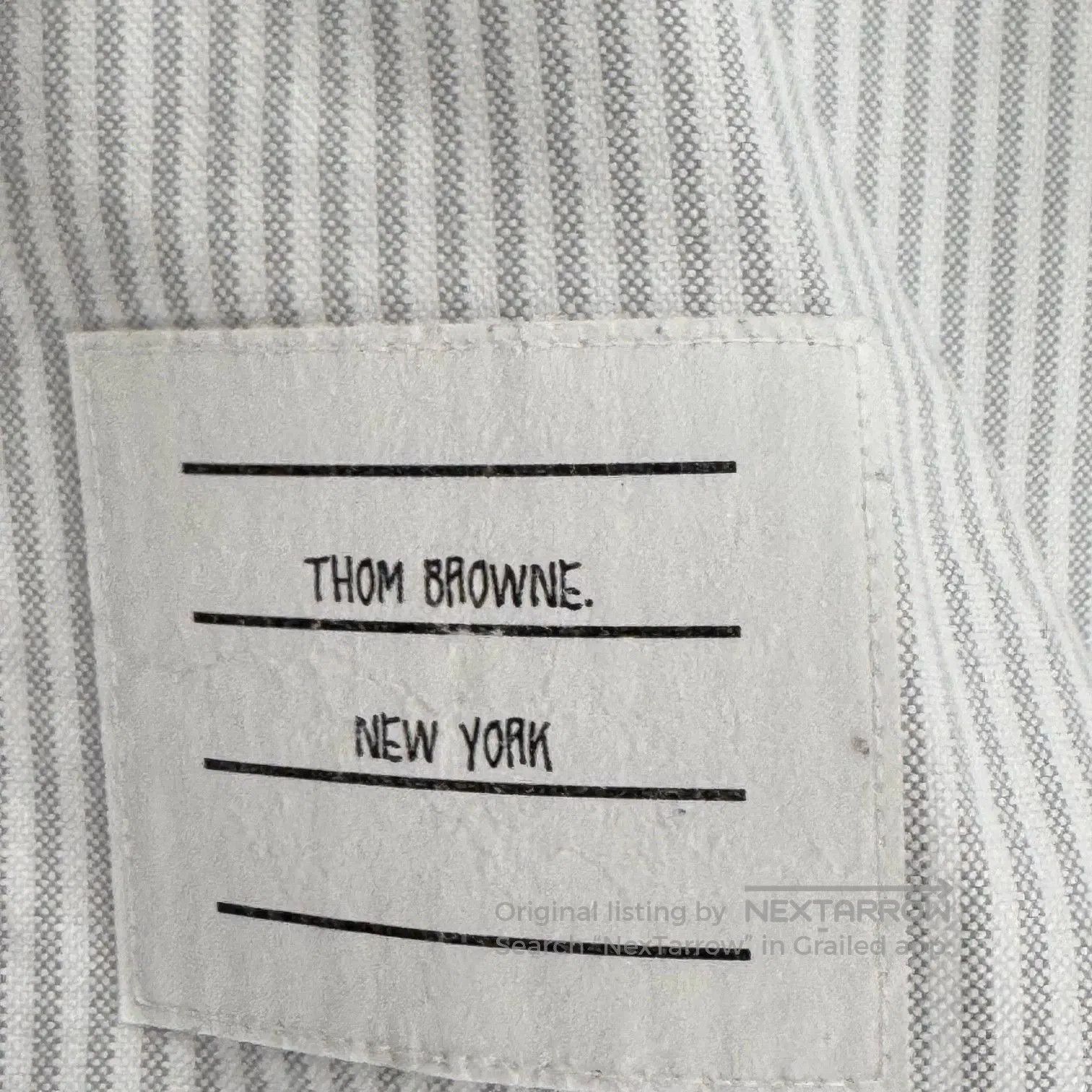 Thom Browne Thom Browne Striped Logo Shirt. Size US S / EU 44-46 / 1 - 5 Thumbnail