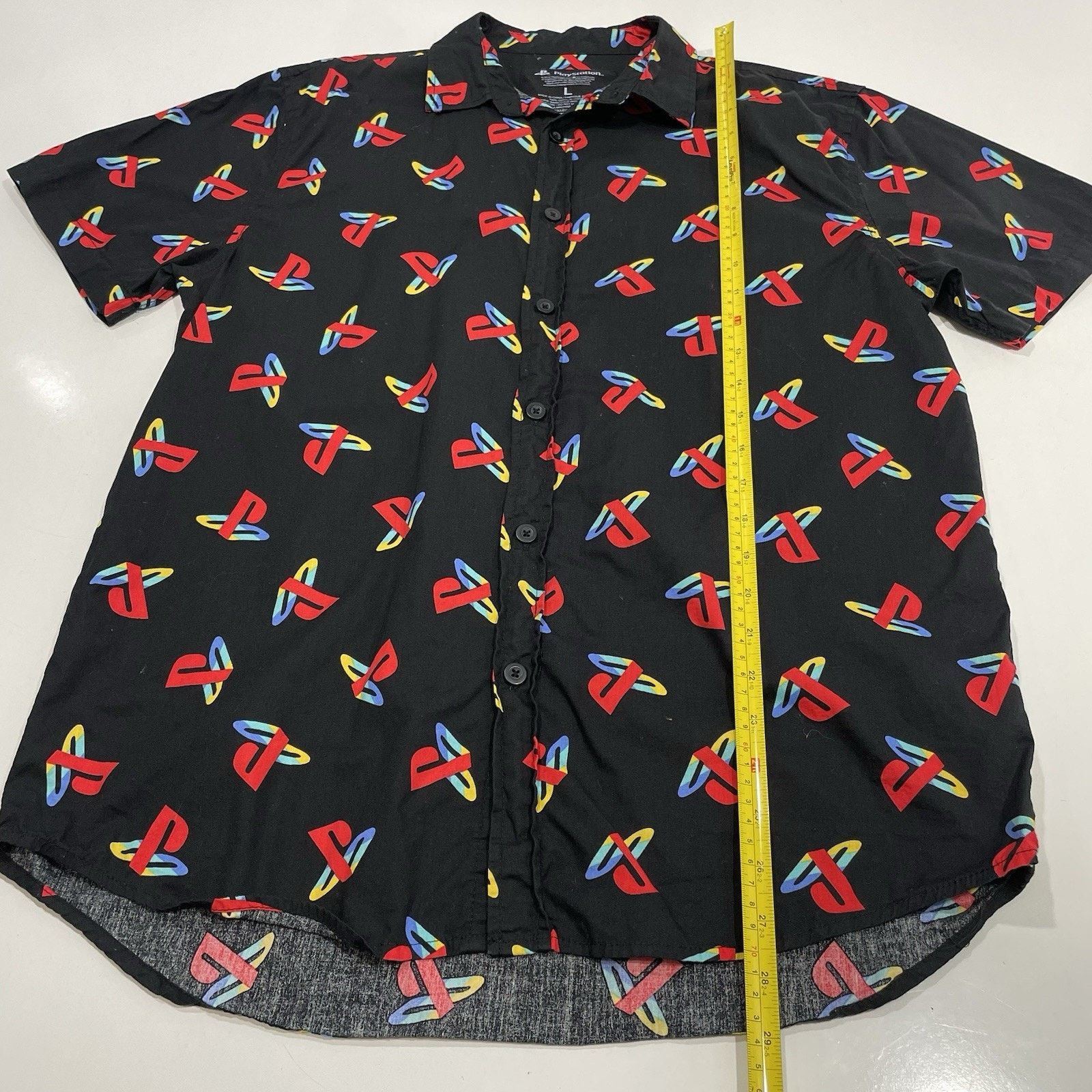 Playstation Sony PlayStation Men’s Gaming Logo Shirt L 2018 Size US L / EU 52-54 / 3 - 3 Thumbnail