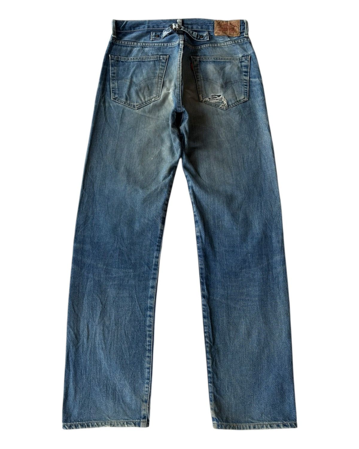 Levi's Vintage 90s Levi’s Big E Buckle Back Lot 701 Selvedge Jeans Size US 32 / EU 48 - 4 Thumbnail