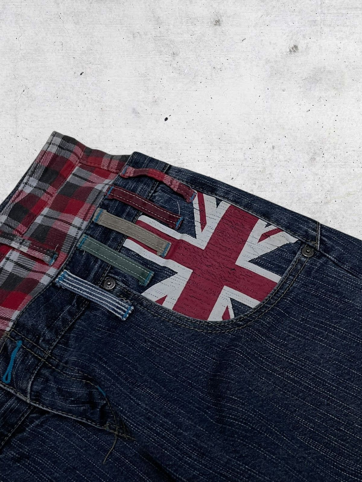 Hysteric Glamour VINTAGE ANTFUL JAPAN CRAFTED UNION JACK PUNK DESIGN OG DENIM Size US 29 - 9 Thumbnail