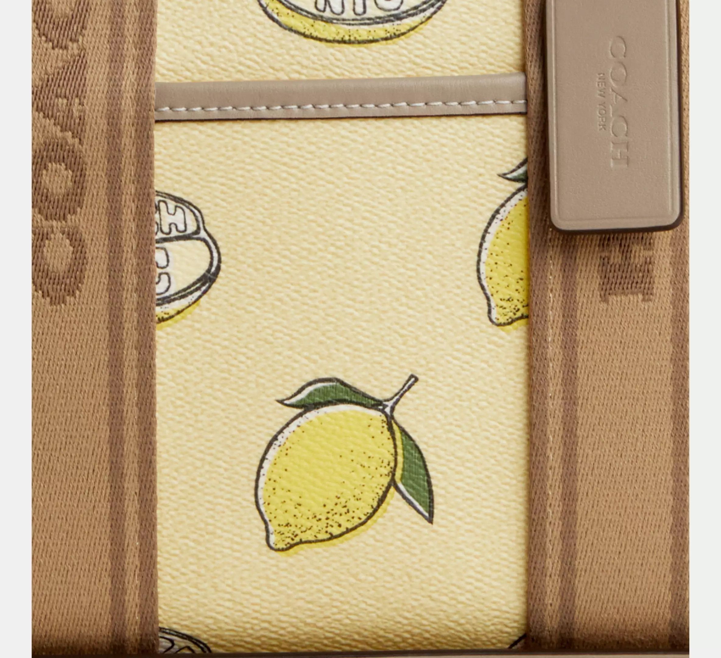 Coach Smith Tote Bag 24 With Lemon Print CAR79 Size ONE SIZE - 9 Thumbnail