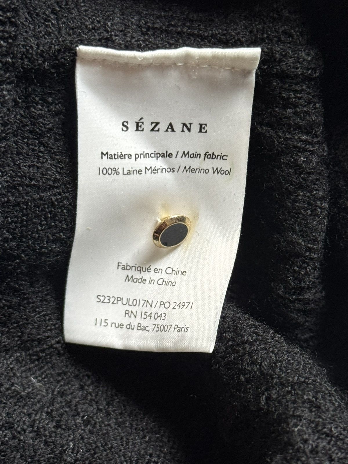 Sezane La Maille Sezane XS knitwear 1/4 button sweater jumper Size XS / US 0-2 / IT 36-38 - 7 Thumbnail