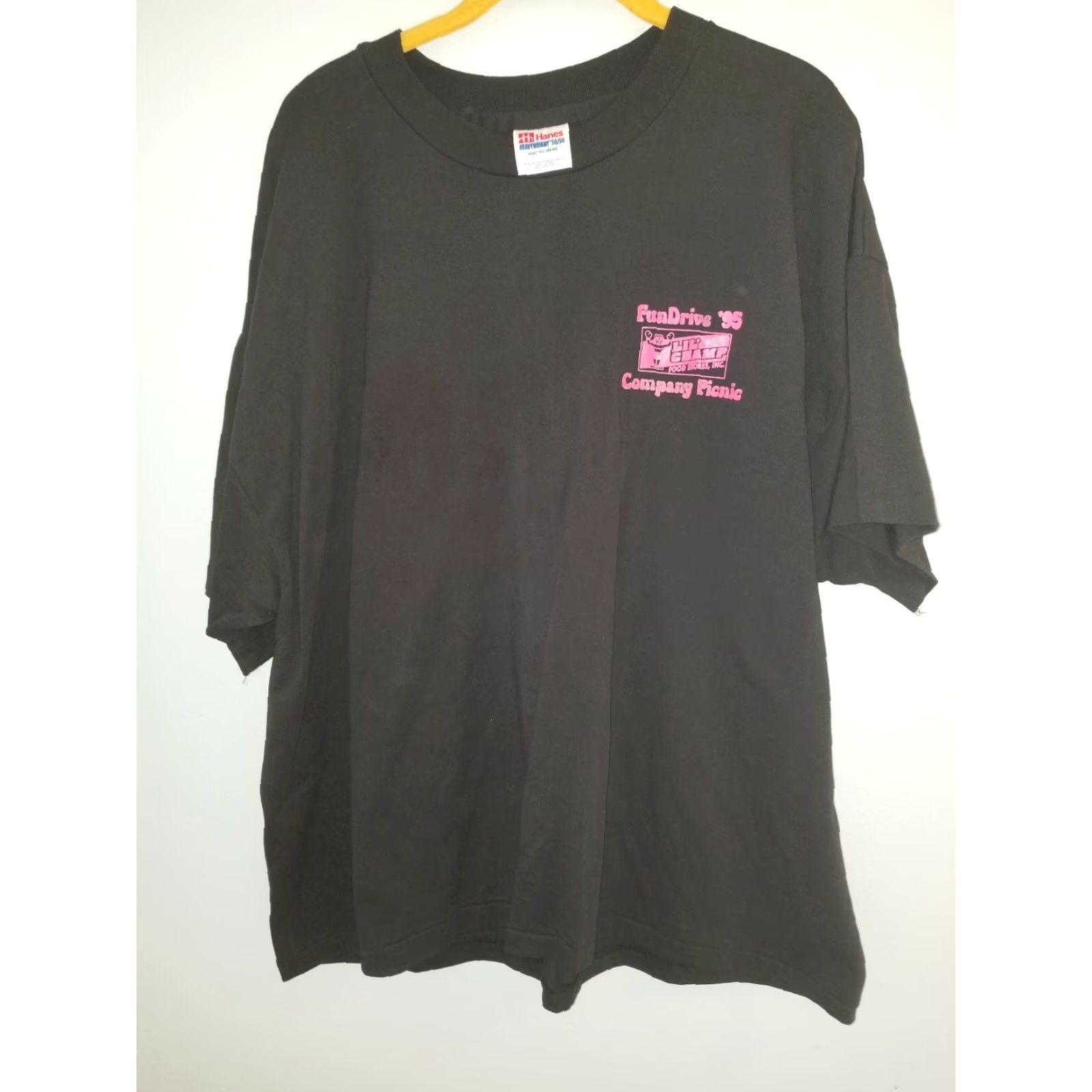 Hanes Vintage 90s Hanes Lil Champ Food Store Company Picnic Graphic T Shirt XXL Black Unisex Adults Size US XXL / EU 58 / 5 - 2 Thumbnail
