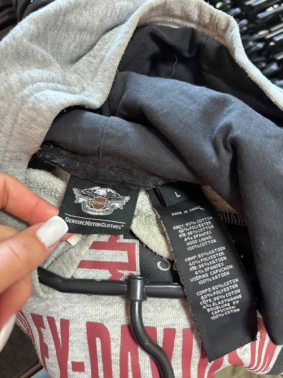 Japanese Brand × Vintage Harley Davidson Printed Hoodie hooded moto 3D rock fire Size US L / EU 52-54 / 3 - 6 Thumbnail