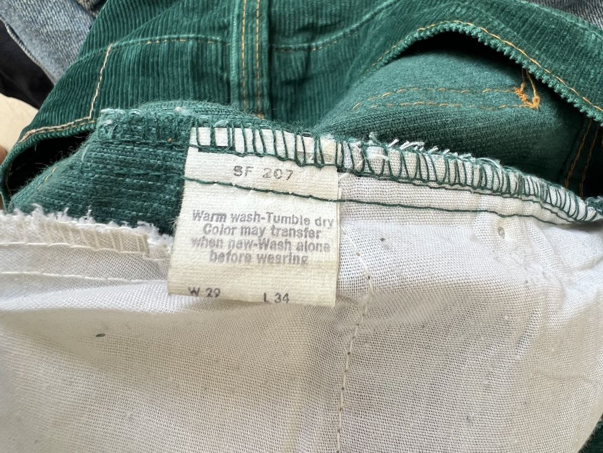 Levi's Vintage 70s Levi’s Orange Tab Faded Green Corduroy Pant Size US 29 - 23 Thumbnail