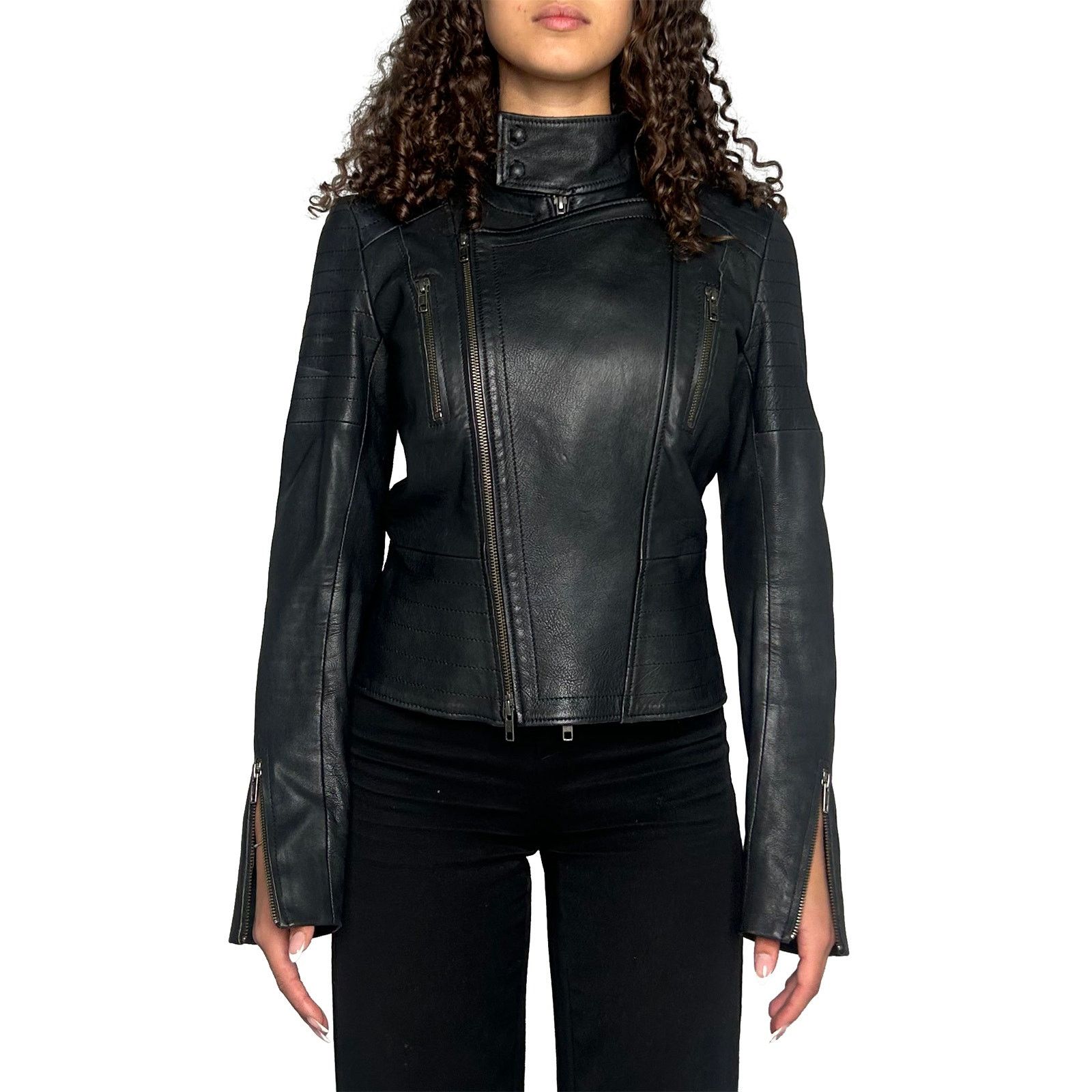 Scanlan Theodore Black leather jacket Size S / US 4 / IT 40 - 1 Thumbnail