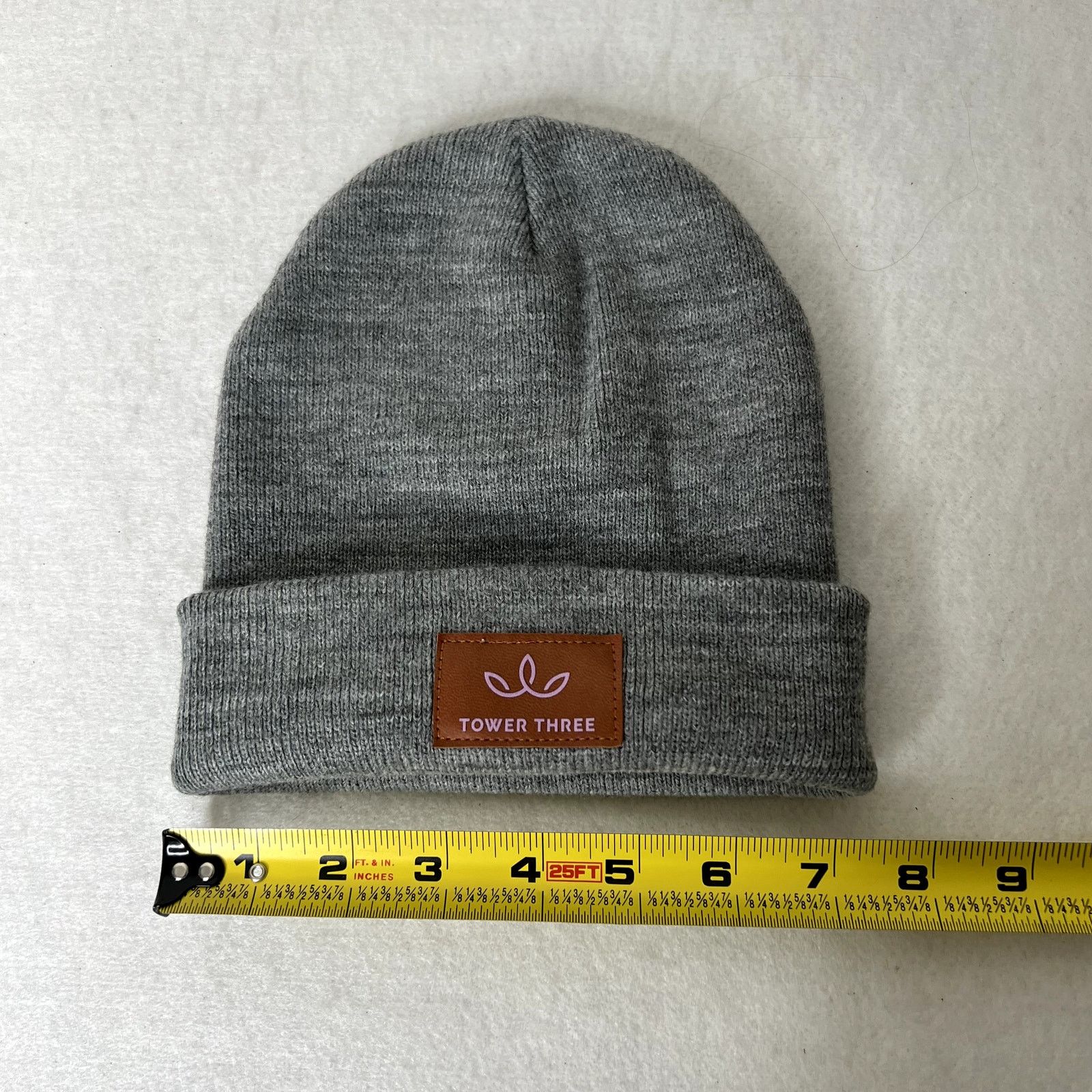 Other Tower Three Logo Gray Beanie Hat Size ONE SIZE - 4 Thumbnail