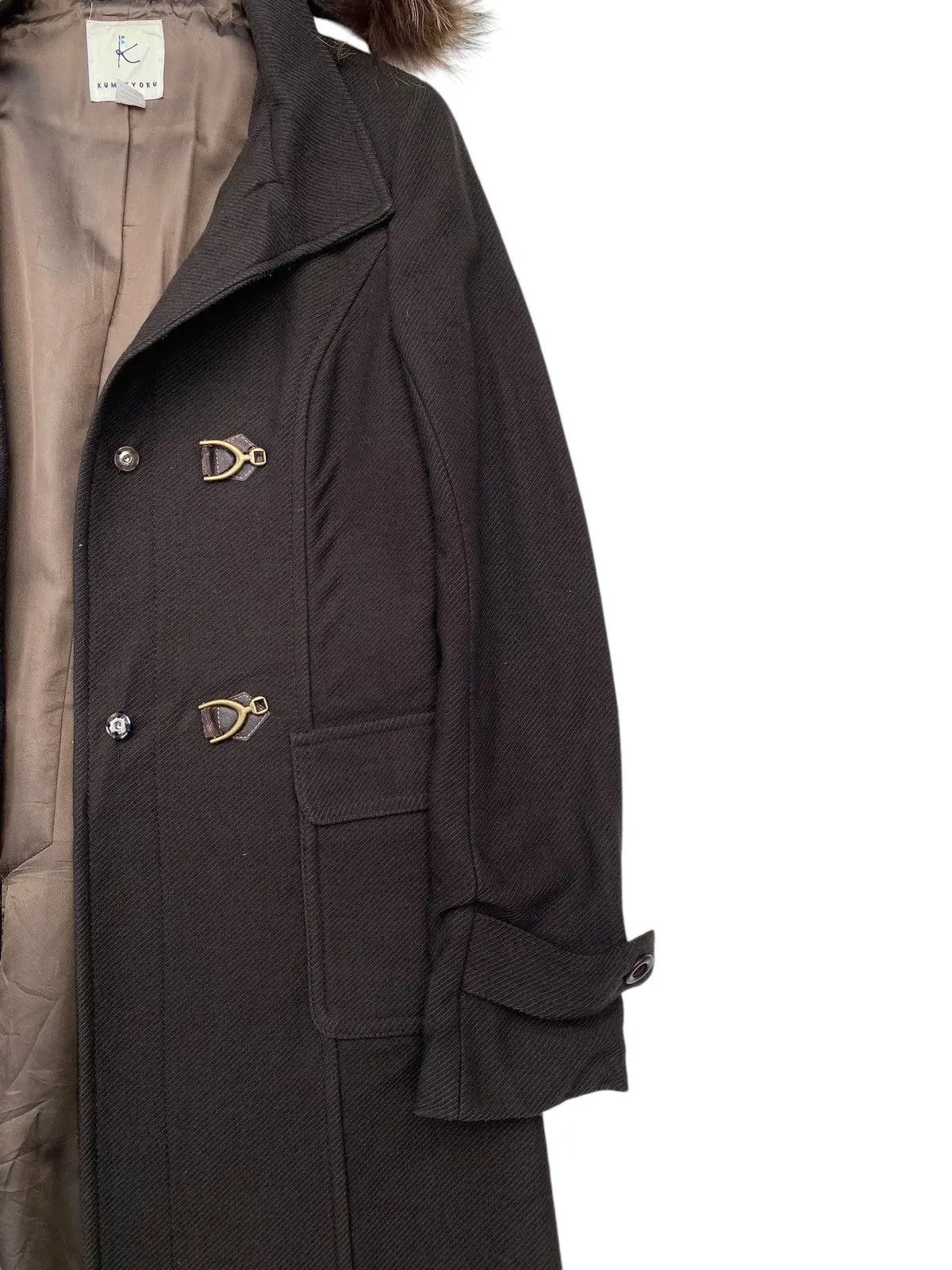 Japanese Brand Kumikyoku Jacket Fur Hood Bucket Waist Size US M / EU 48-50 / 2 - 4 Thumbnail