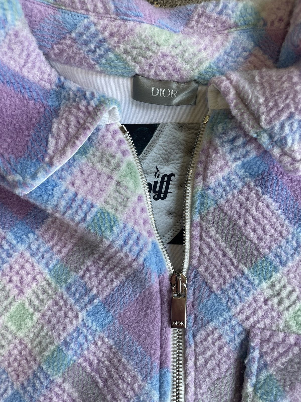 Dior × ERL Dior x ERL Tartan Zip Sweatshirt Purple Size US M / EU 48-50 / 2 - 4 Thumbnail