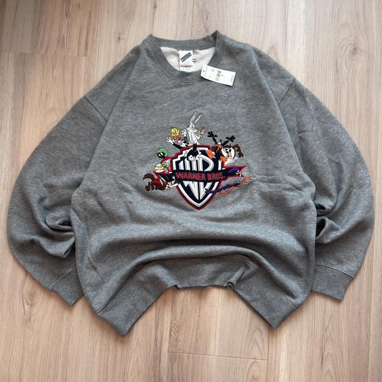 Warner Bros RARE 2001 NWT 2001 Looney Tunes Embroidered Crewneck XL Size US XL / EU 56 / 4 - 1 Thumbnail