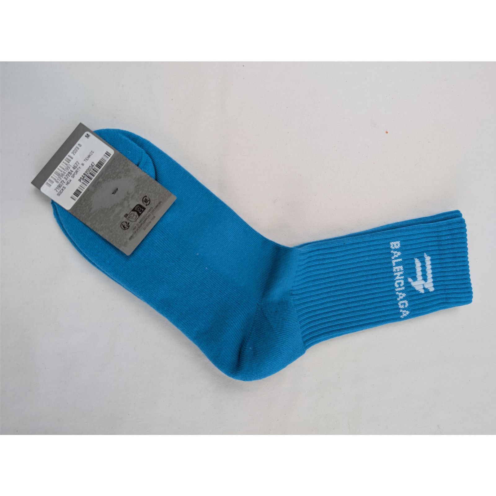 Balenciaga o1rshd1 Size: M / Socks New Sporty B Tennis in Blue Size ONE SIZE - 5 Thumbnail