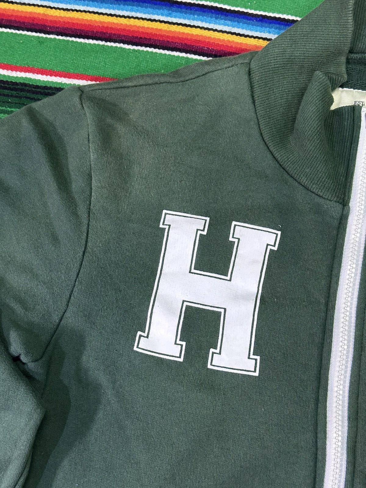 If Six Was Nine 💥Vintage Harvard💥 Distress Green Harvard 💥 Size US M / EU 48-50 / 2 - 6 Thumbnail