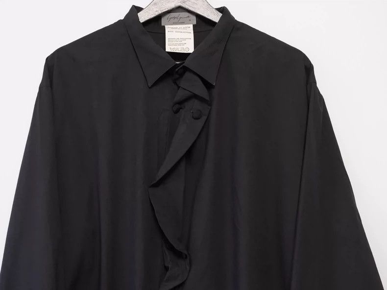 Yohji Yamamoto YohjiYamamoto1980ss fabric button-down shirt-2505 Size US L / EU 52-54 / 3 - 4 Thumbnail