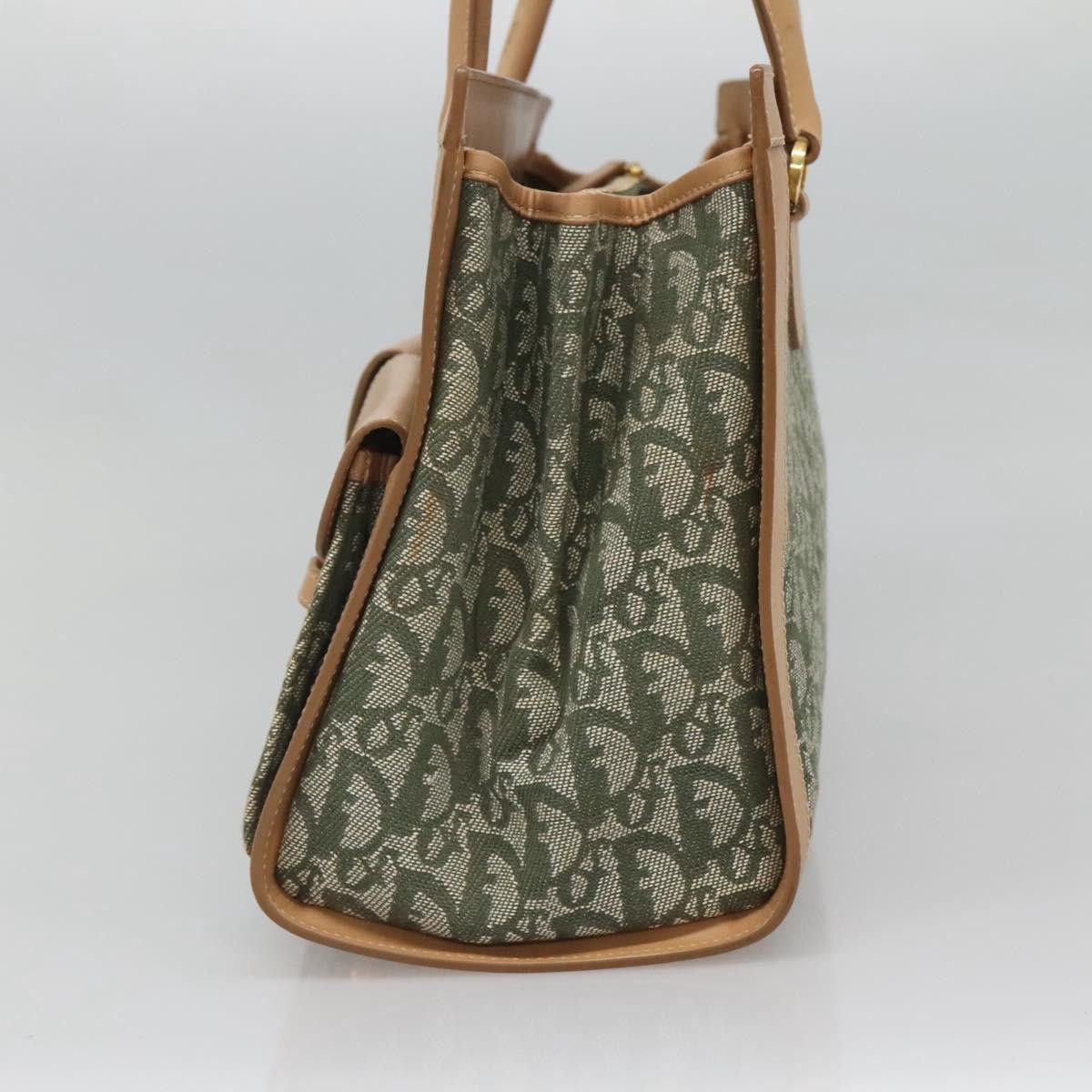 Dior DIOR Trotter Canvas Hand Bag Khaki Gold Size ONE SIZE - 5 Thumbnail