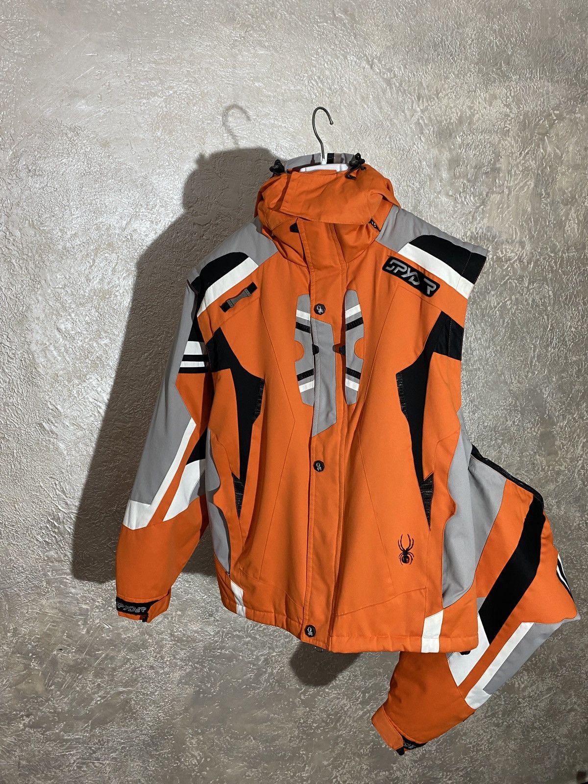 image of VTG 90's Spyder Crazy Transformer Ski Jacket Vest Y2K in Orange, Men's (Size Medium)