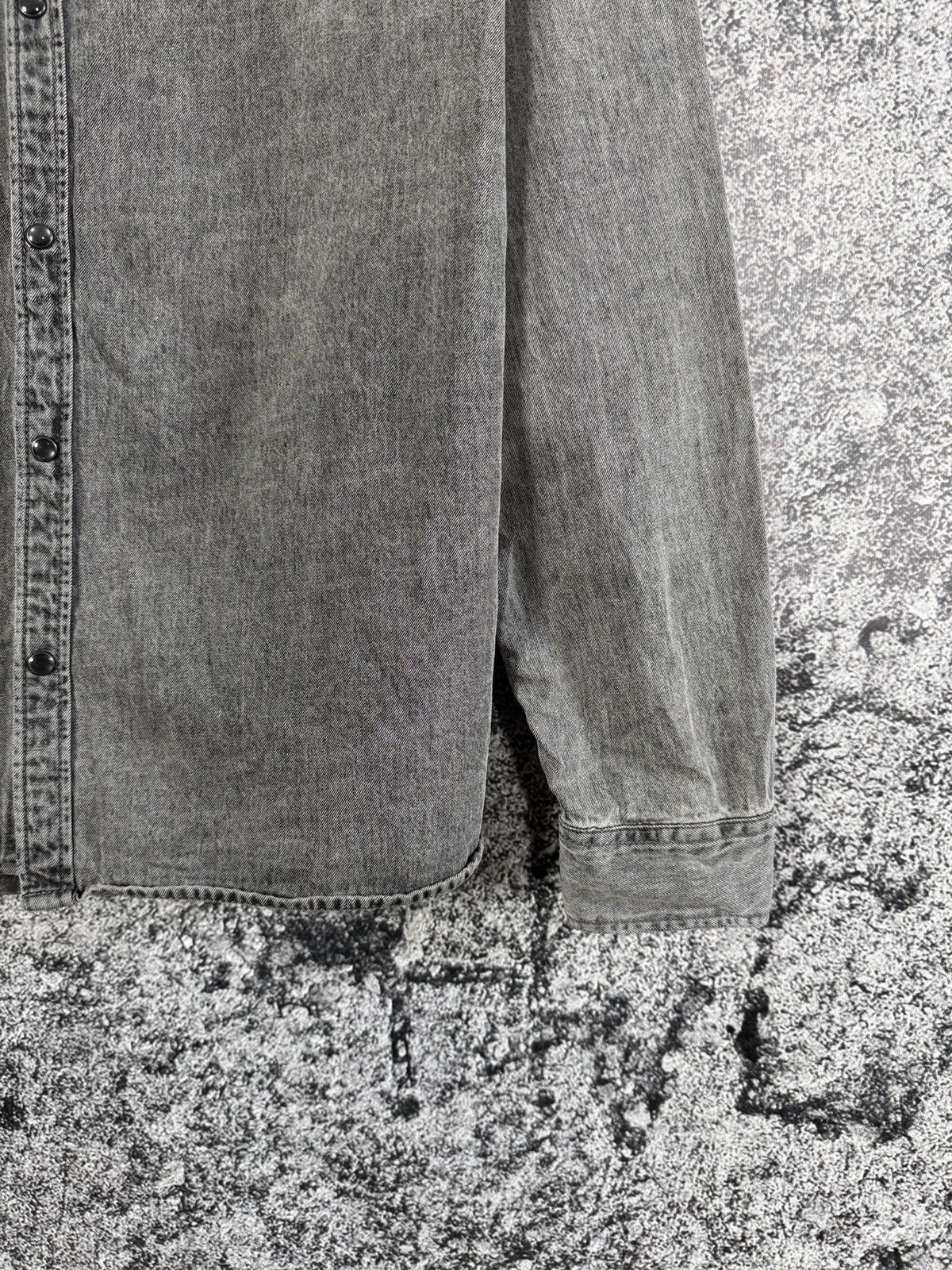 Allsaints Allsaints Burlington Long Sleeve Denim Shirt Snap Button Size US L / EU 52-54 / 3 - 5 Thumbnail