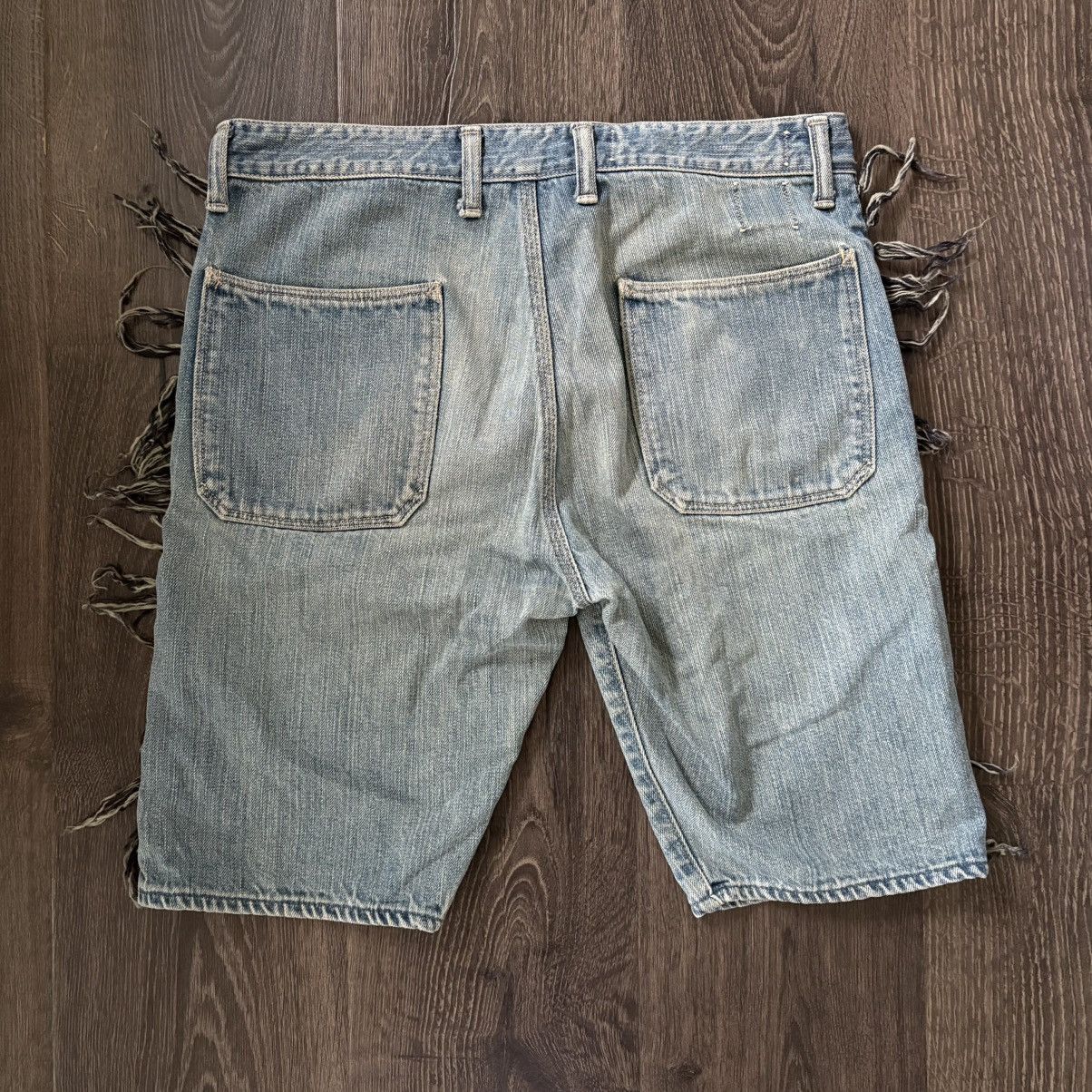 Kapital Kapital Kiro Hirata Beaded Fringe Denim Shorts Size US 30 / EU 46 - 8 Thumbnail