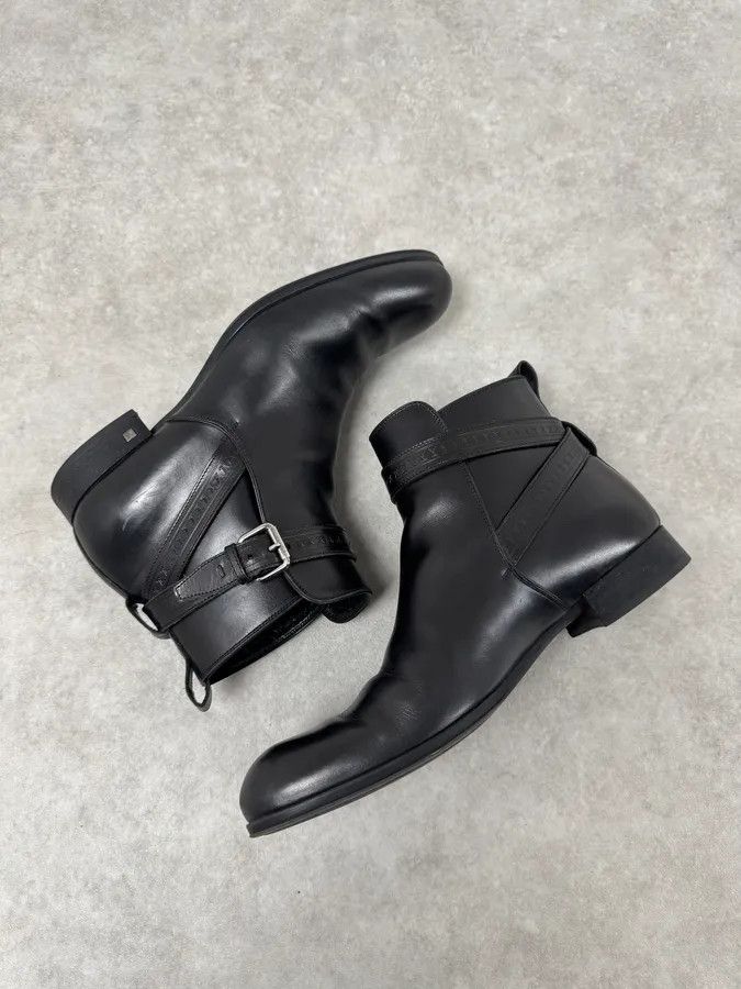 Louis Vuitton Louis Vuitton Black Leather Ankle Boots Size US 8.5 / EU 41-42 - 9 Thumbnail