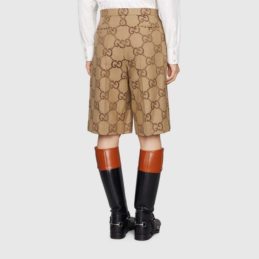 Gucci o1w1db10725 Jumbo GG Canvas Short in Brown Size US 30 / EU 46 - 4 Thumbnail