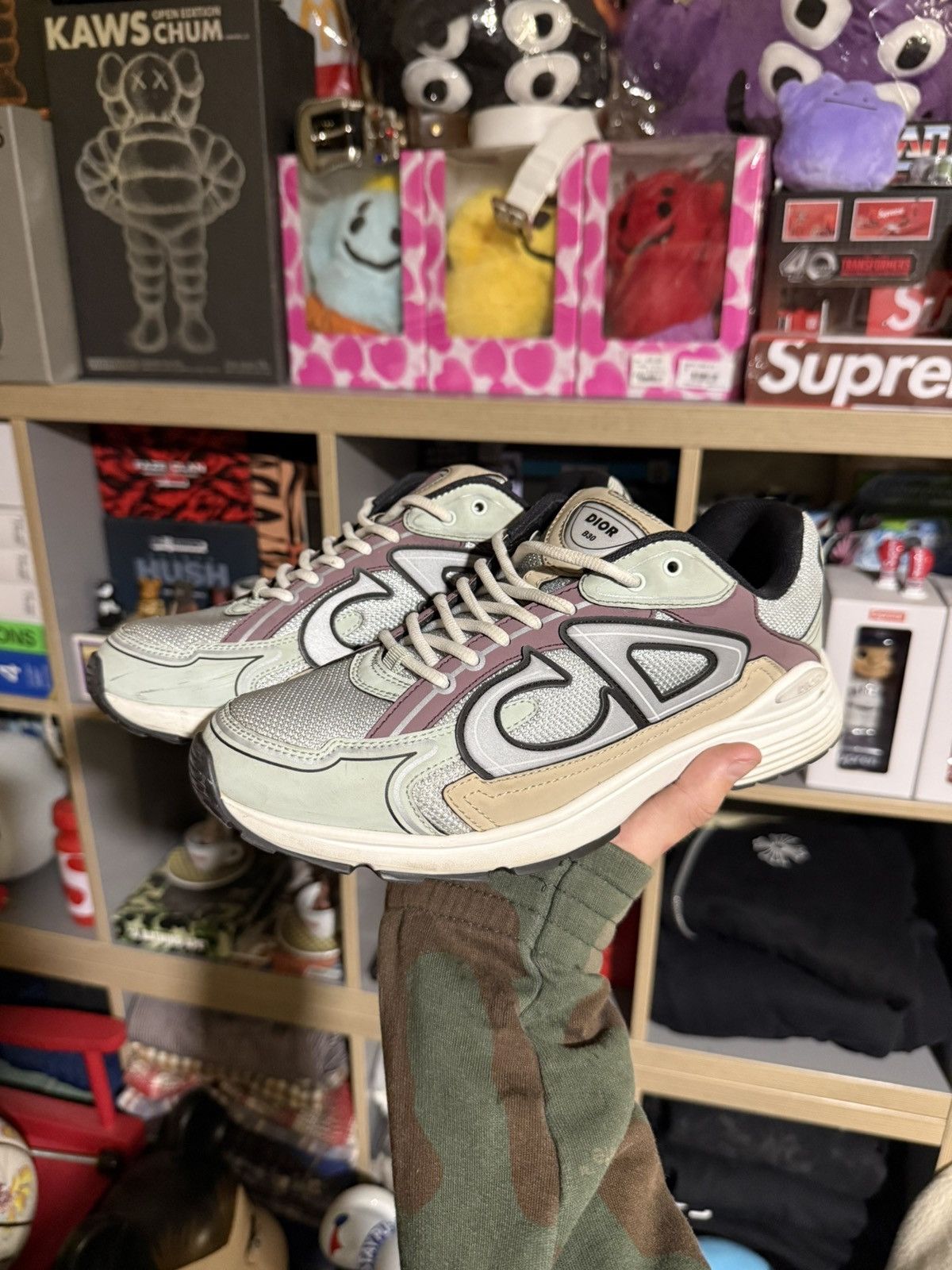 Dior Dior B30 Grey/Burgundy Sneakers Size US 8 / EU 41 - 1 Thumbnail