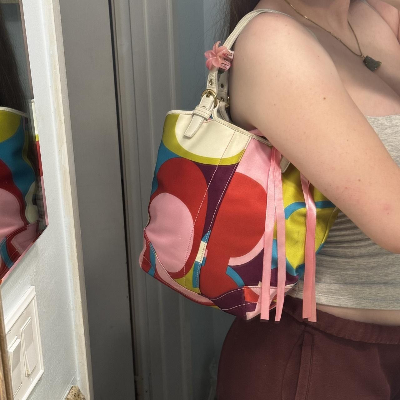 Coach Rare Y2K Colorful Satin Coach Mini Tote Size ONE SIZE - 8 Thumbnail
