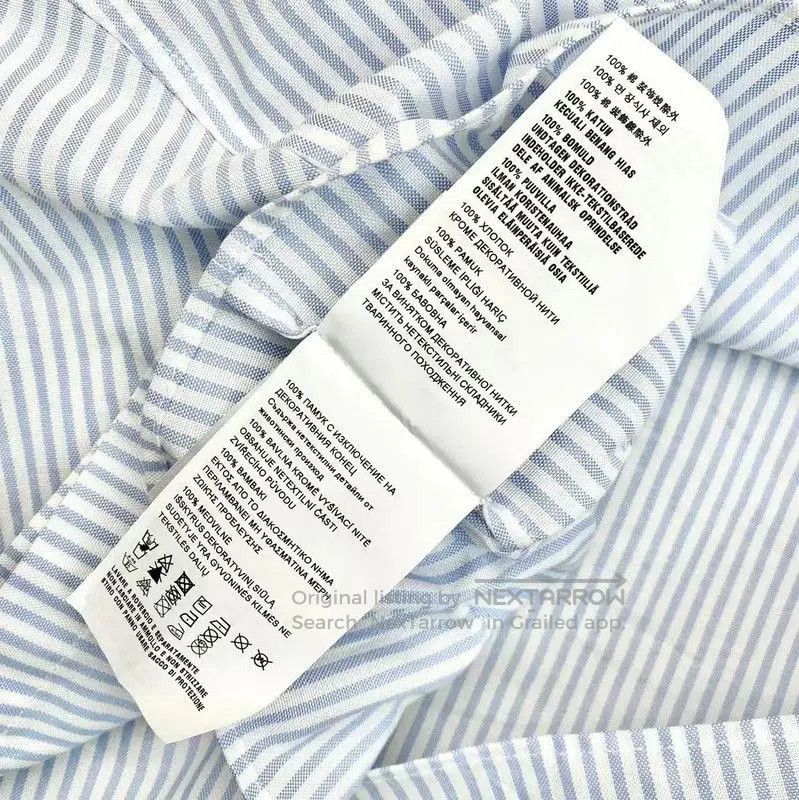Miu Miu Miu Miu Pale Blue Cotton Blouse with Large Collar . Size XXS / US 00 / IT 34 - 5 Thumbnail