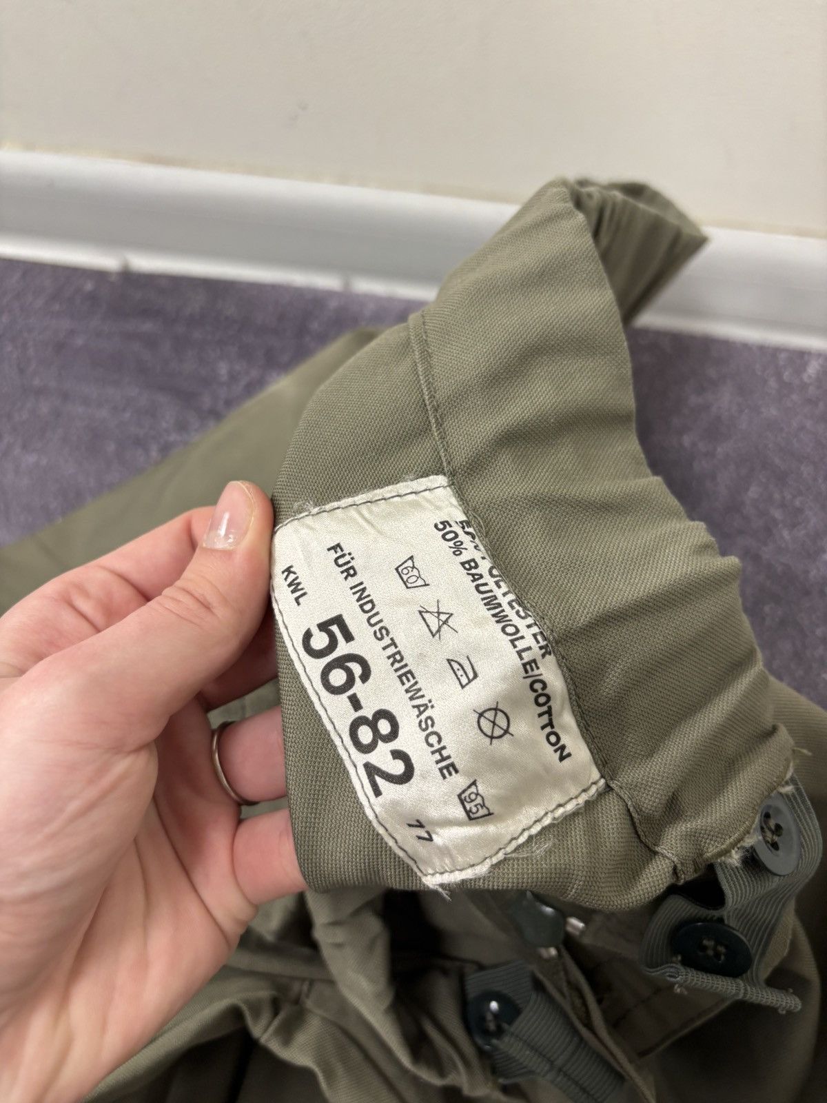 Other Vintage Bundeswehr German Army Olive Field Pants Military Size US 36 / EU 52 - 14 Thumbnail