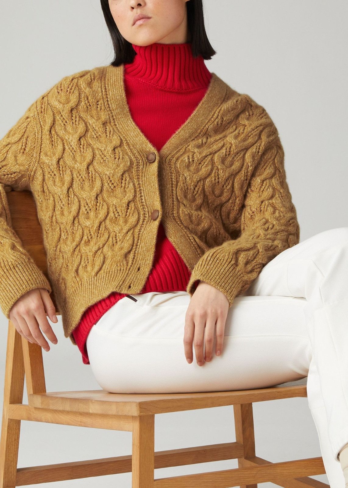 Loro Piana o1srvl11e0125 Monginevro Cardigan in Brown Size M / US 6-8 / IT 42-44 - 2 Thumbnail