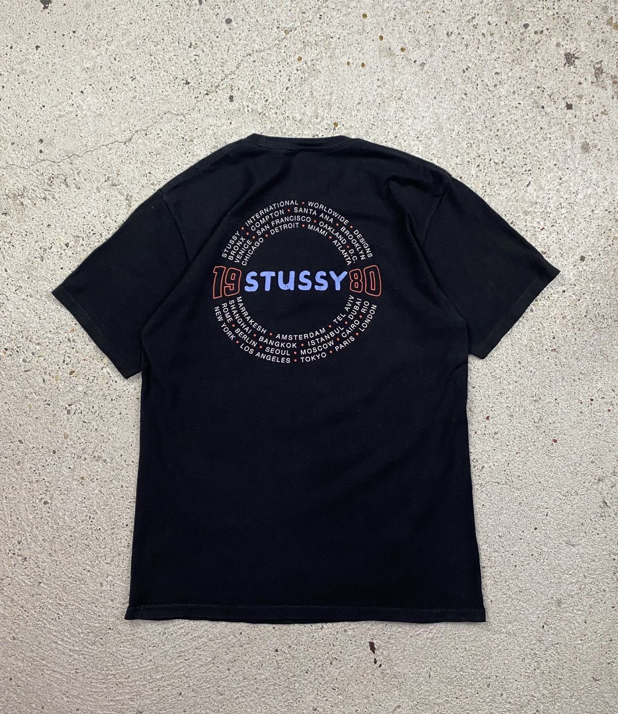Stussy Stussy vintage T-shirt anniversary 1980 worldwide streetwear Size US M / EU 48-50 / 2 - 1 Thumbnail
