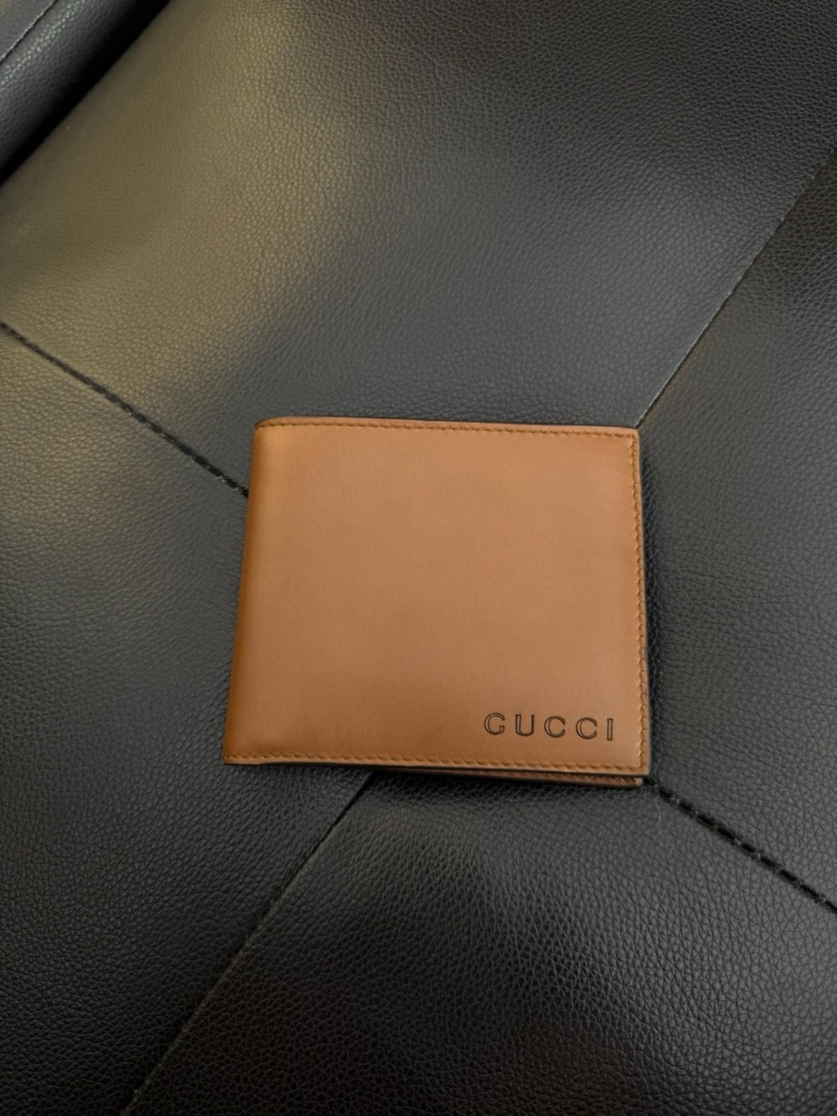 Gucci GUCCI Bifold Wallet Leather Authentic Box $595 Retail Brown Size ONE SIZE - 4 Thumbnail