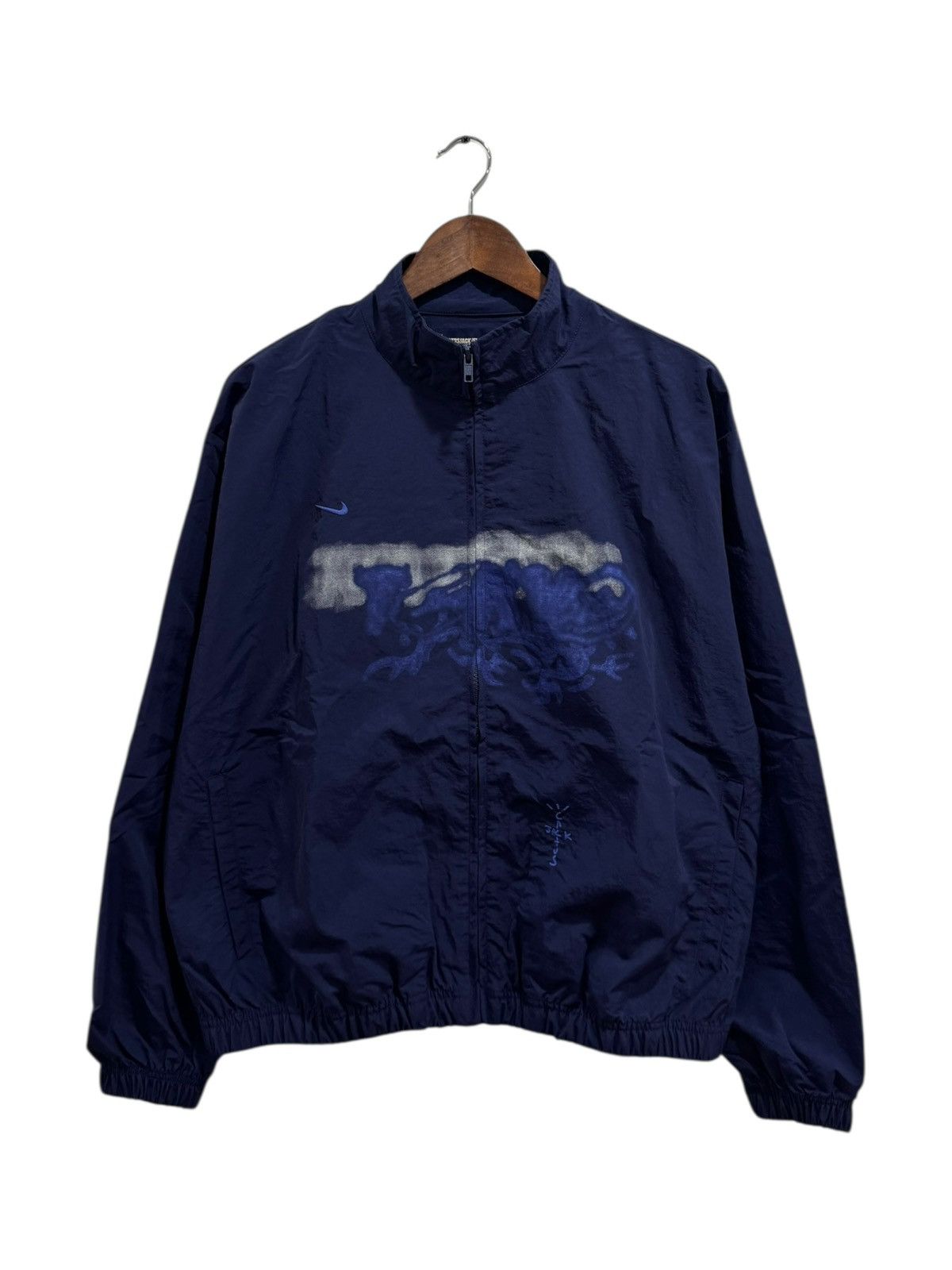 Fragment Design × Nike × Travis Scott Travis Scott x Fragment x Nike Tokyo Windbreaker Jacket Navy Size US M / EU 48-50 / 2 - 1 Thumbnail