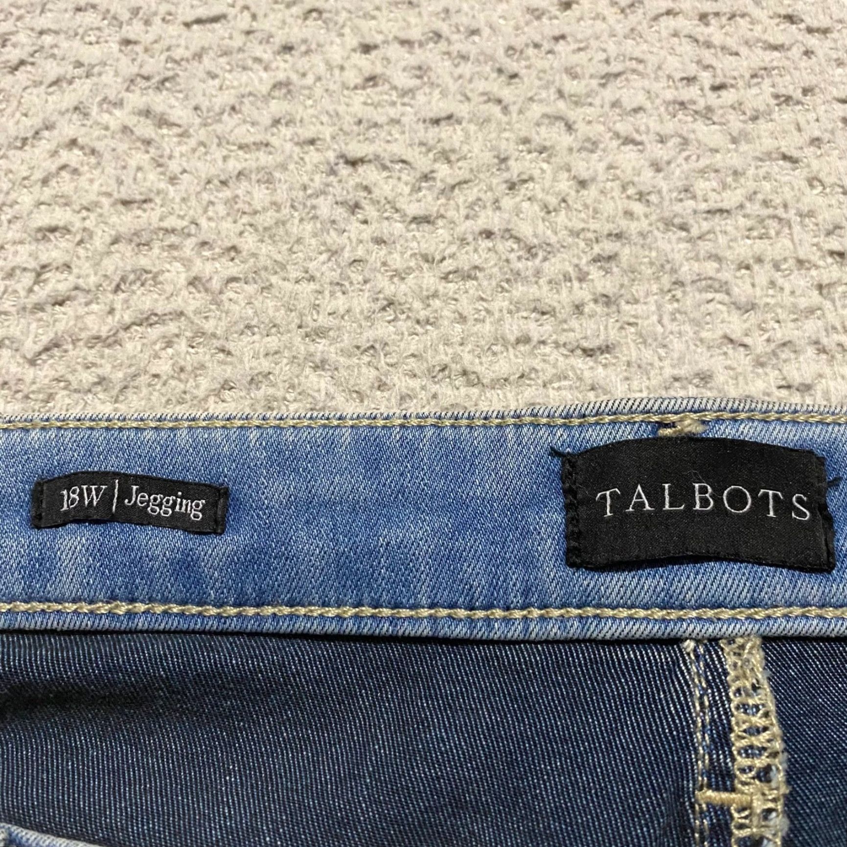 Talbots Talbots Womens Jeans 18W Plus Denim Medium Wash Jegging 29in Inseam Blue Leather? Size 40" / US 18 - 3 Thumbnail