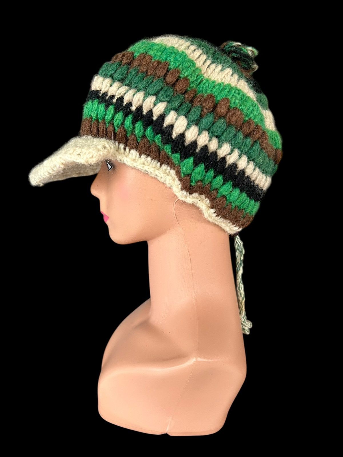 Kapital Crochet Knitted Handmade hairy Hats Size ONE SIZE - 2 Thumbnail