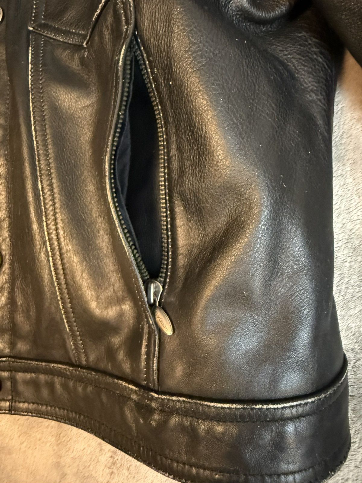 Harley Davidson Woman’s Harley Davidson Trucker/Motoclcle Jacket Blk Lg VTG Size L / US 10 / IT 46 - 15 Thumbnail