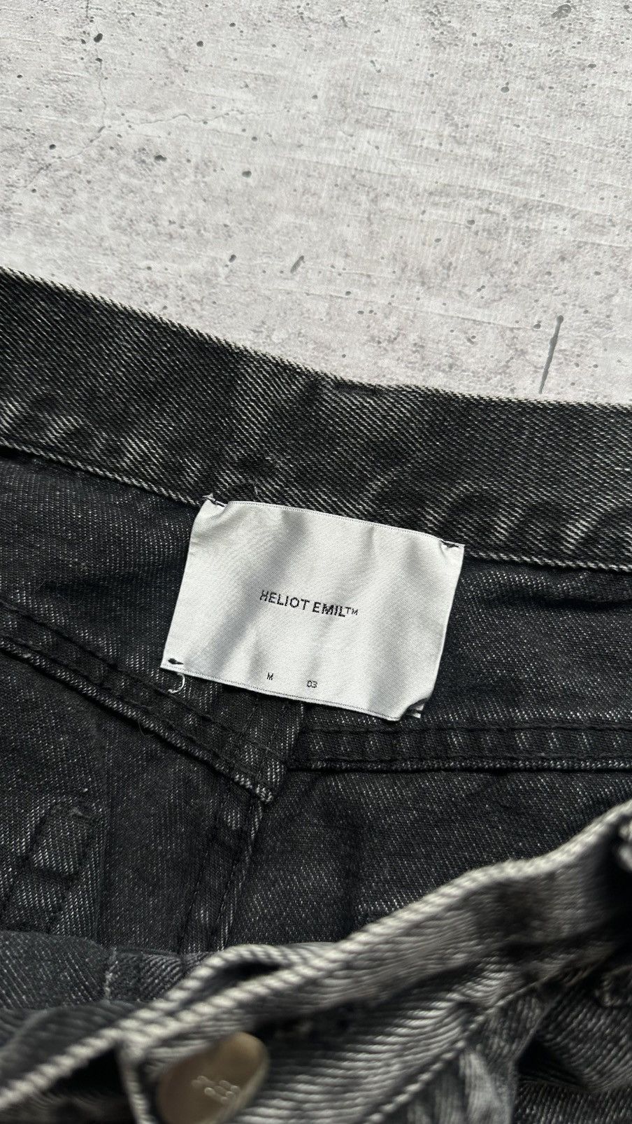 Heliot Emil Men's Heliot Emil Printed Denim Jeans Pants Size US 32 / EU 48 - 7 Thumbnail