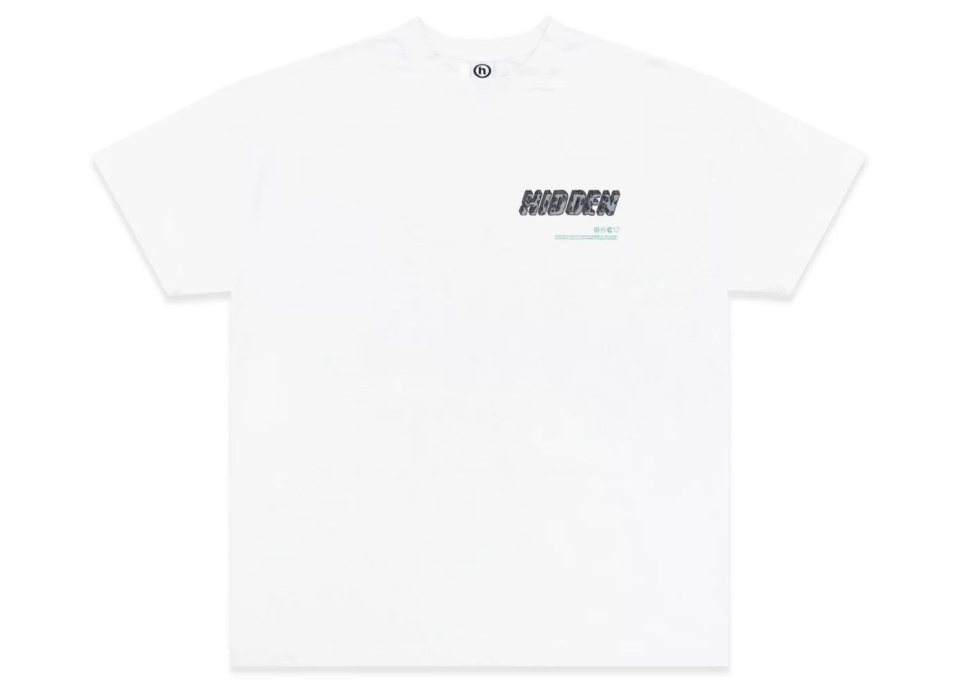Daniel Arsham × HIDDEN Daniel Arsham x Hidden Eroded H Logo Tee White Size US XL / EU 56 / 4 - 2 Thumbnail