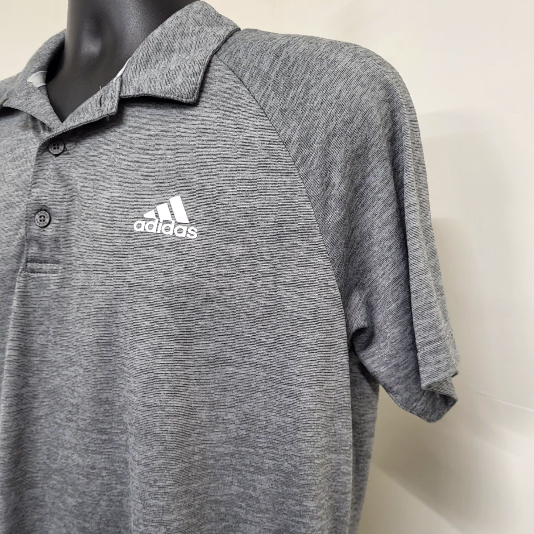 Adidas Adidas Golf Shirt Mens Size Medium Gray Polo Short Sleeve Outdoors Tennis Shirt Size US M / EU 48-50 / 2 - 5 Thumbnail
