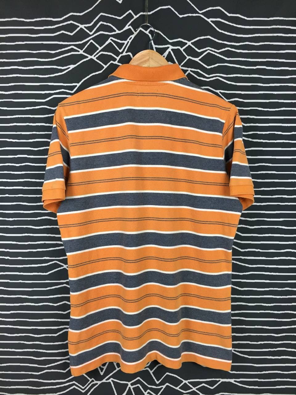 Japanese Brand × Uniqlo Uniqlo X The Wave Is Forever Striped Polo Tee Size US XL / EU 56 / 4 - 5 Thumbnail