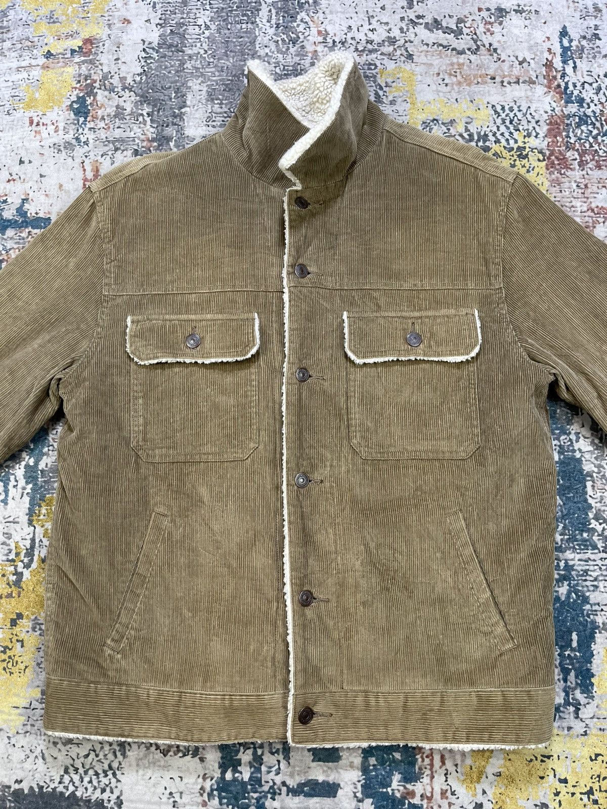 Gap Vintage GAP Corduroy Sherpa Jacket Size US M / EU 48-50 / 2 - 2 Thumbnail