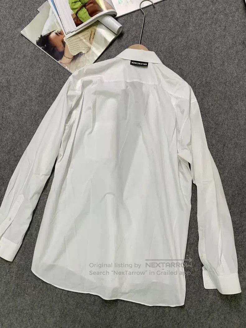 Balenciaga Balenciaga size 39 Solid Color Pocket Shirt Size US S / EU 44-46 / 1 - 4 Thumbnail