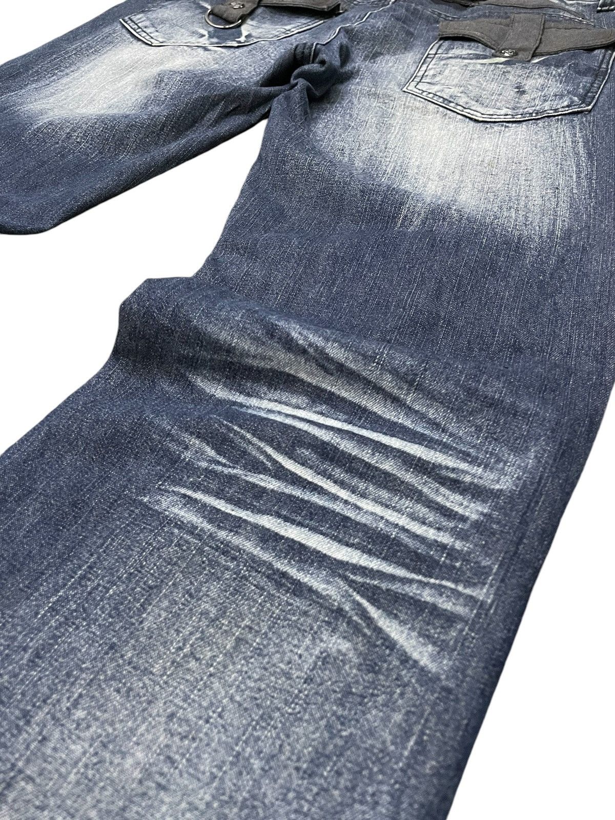 Hysteric Glamour × LOWBOX Lowbox Japan Claw Mark Whiskers Flared Jeans Size US 34 / EU 50 - 15 Thumbnail