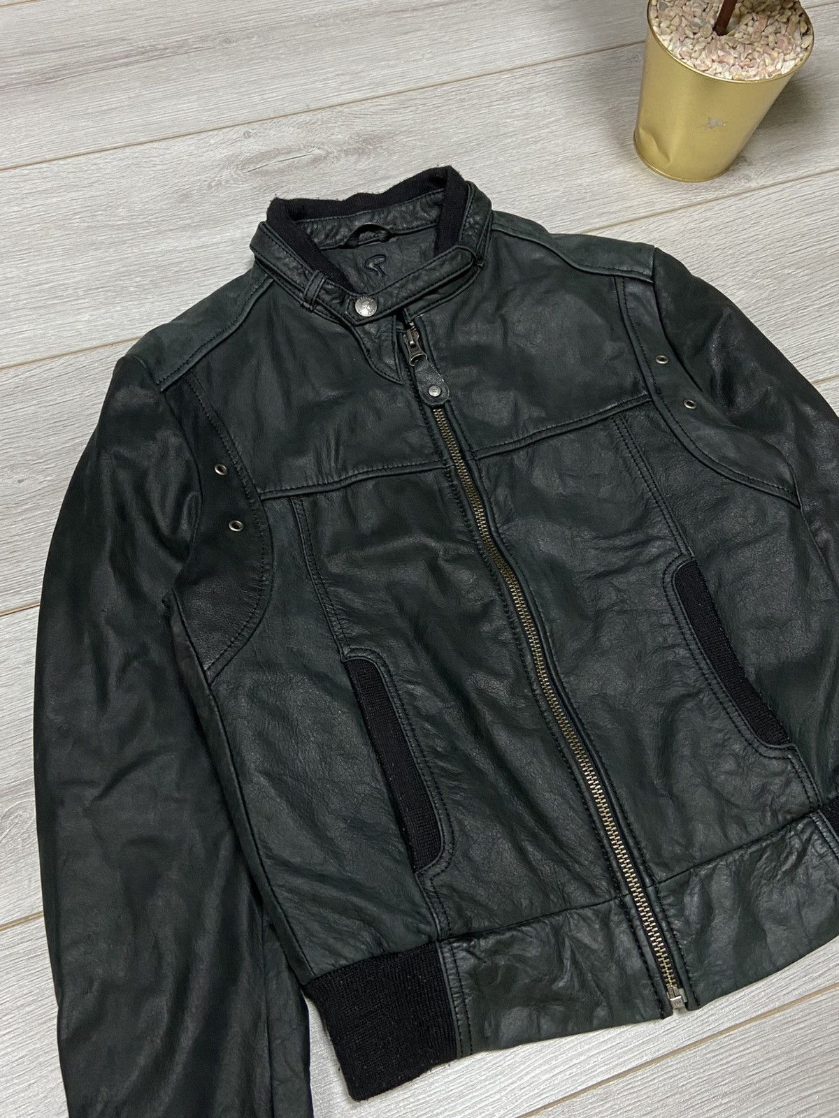 Genuine Leather Redskins leather moto jacket zip Size US S / EU 44-46 / 1 - 5 Thumbnail