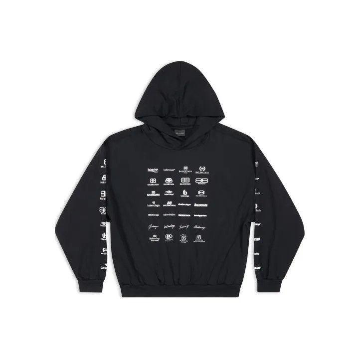 Balenciaga Balenciaga Balenciaga Logo Print Long Sleeve Hoodie -2507 Size US XS / EU 42 / 0 - 1 Thumbnail