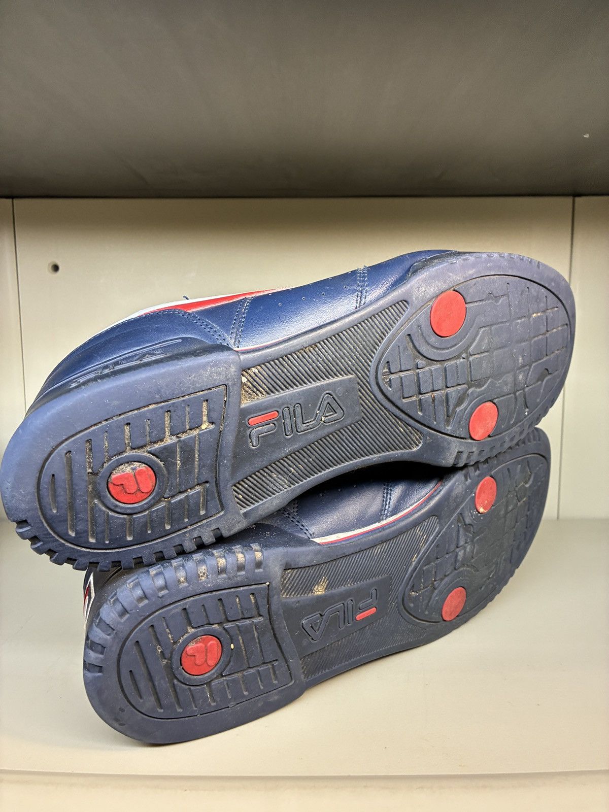 Fila Fila Original Fitness Shoes Mens Sz 13 White Blue Red Low Size US 13 / EU 46 - 6 Thumbnail