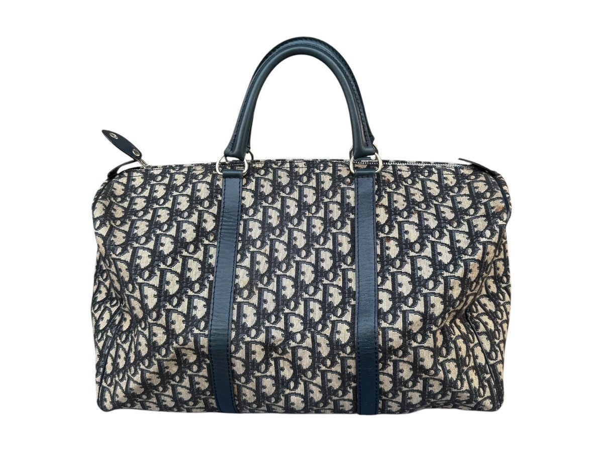 Christian Dior Monsieur × Dior Vintage 90s Christian Dior Trotter Jacquard Boston 40 Size ONE SIZE - 1 Thumbnail
